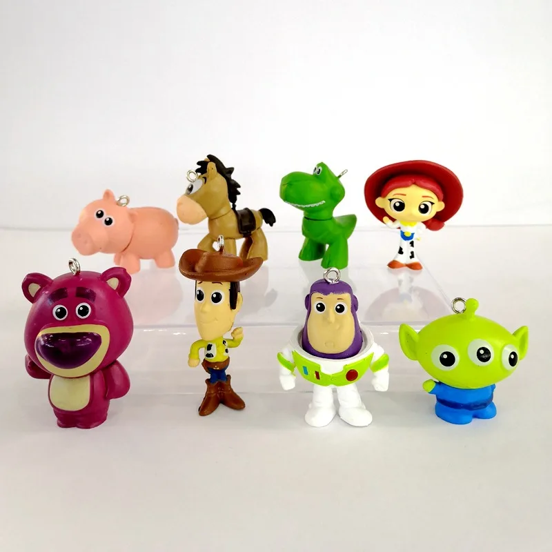 4pvc/set Disney Toy Story Action Figure Cartoon Woody Alien Model Doll Car Decoration Accessories Collection Toy Children's Gift