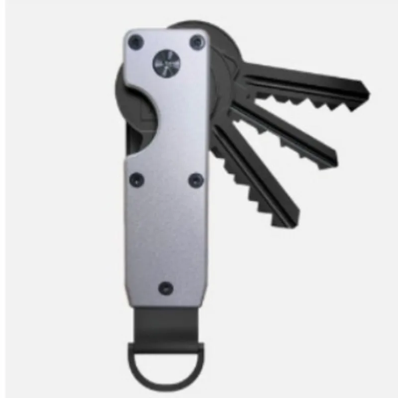 سلسلة مفاتيح معدنية هدية حقيبة مفاتيح بلون سادة حقيبة مفاتيح السيارة