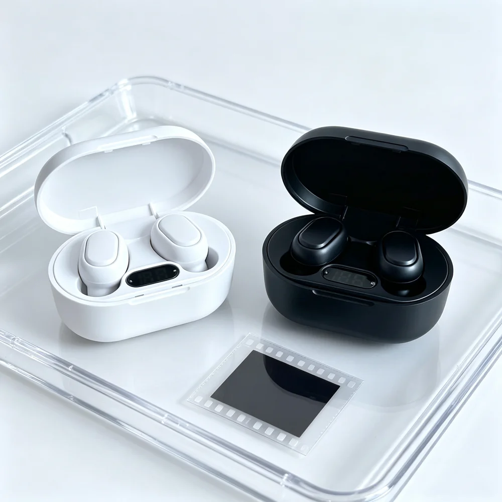TWS Wireless Earphones Fone Bluetooth Headphones Create Vivid Sound Details, Sensitive Touch Panel, Steady Link for Podcasts