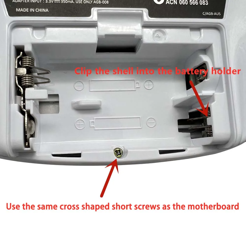 مجموعات غلاف الحجم الأصلي الجديد لشاشة GameBoy Advance GBA IPS LCD بدون عدسة شاشة زجاجية وغيرها من ملحقات وحدة التحكم في الألعاب