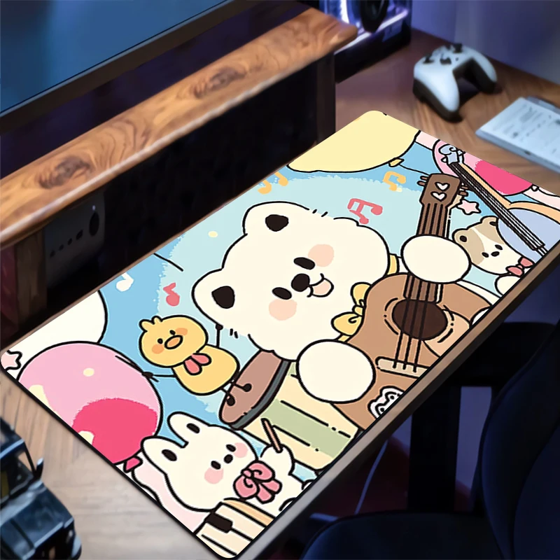 

Mouse Pad Personality-Filled Desk Mat Anime Playmat Gaming Mousepad Baby Bear Speed Computer And Office Gamer Keyboard Pad