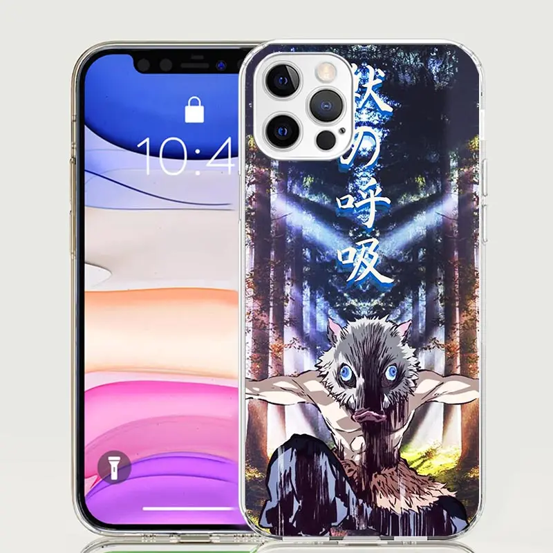 Hashibira Inosuke Demon Slayer Phone Case For iPhone 16 15 Plus 11 14 Pro Max 13 12 Mini XS X 7 8 + SE Pattern Customized Couqe 