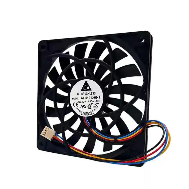 Original For Delta AFB1212HHB 12V 0.40A 12015 120mm 12cm 4Pin PWM Ultra Slim Thin Quiet PC Case Water Cooling Radiator Fan