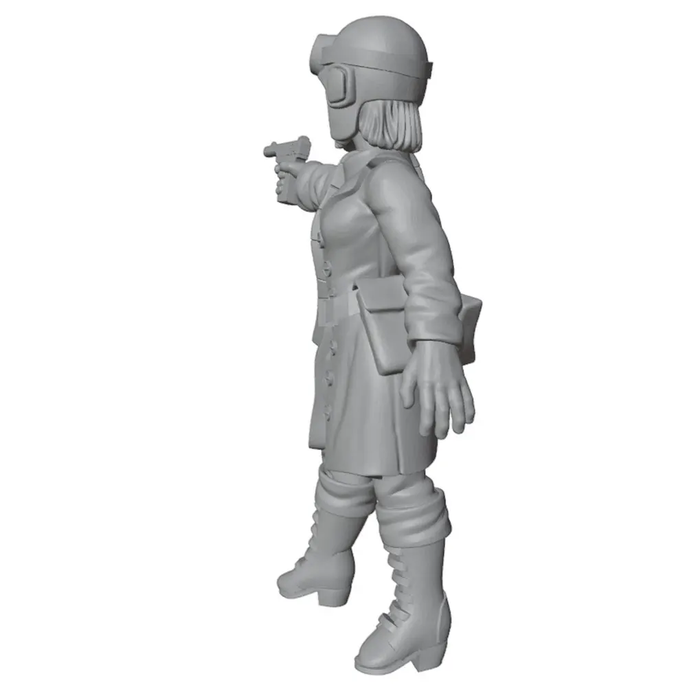 1/24/18/16/12 Warrior Resin Model Kit GK Micro 3D Printed Grey Model Statue, High Precision Resin Model Hand Uncolored