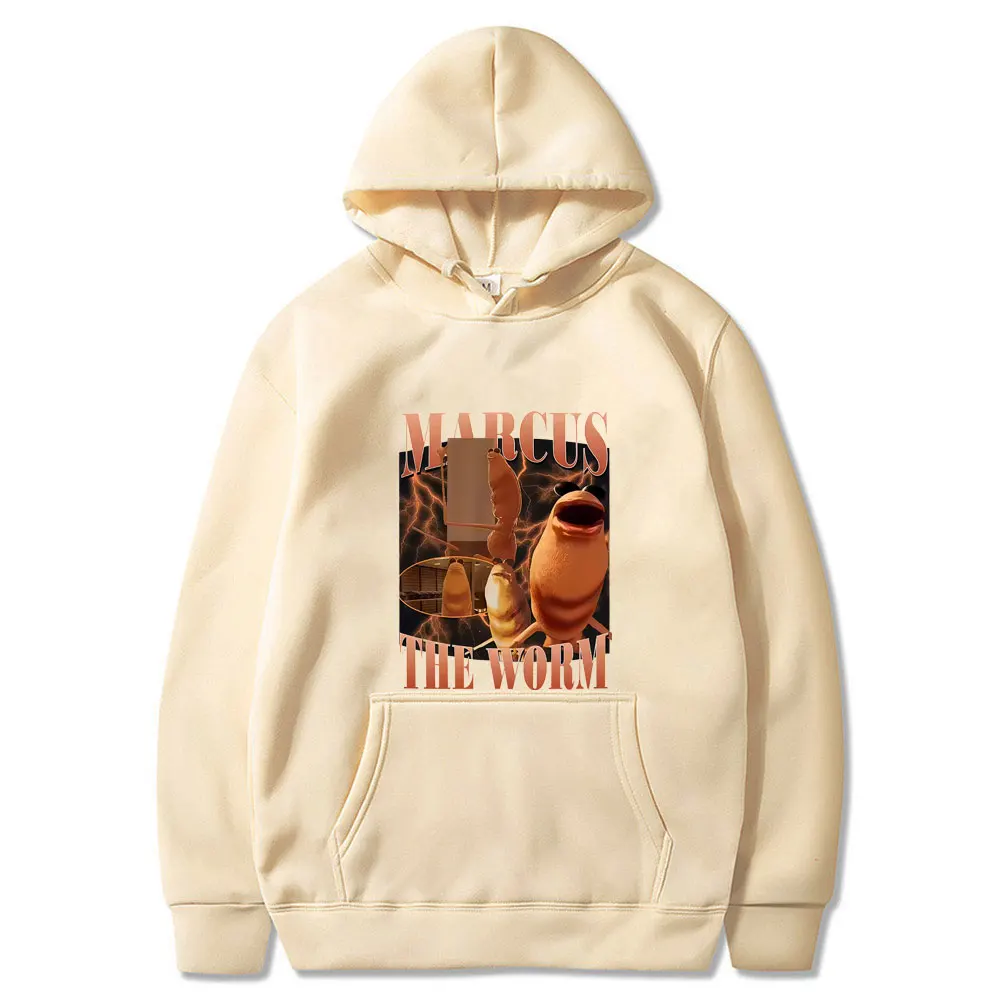 마커스 더 웜 재미있는 밈 후드티 나는 이 록 스웨트셔츠를 좋아하지 않는다 남성 여성 캐주얼 오버사이즈 후드티 남성 빈티지 풀오버