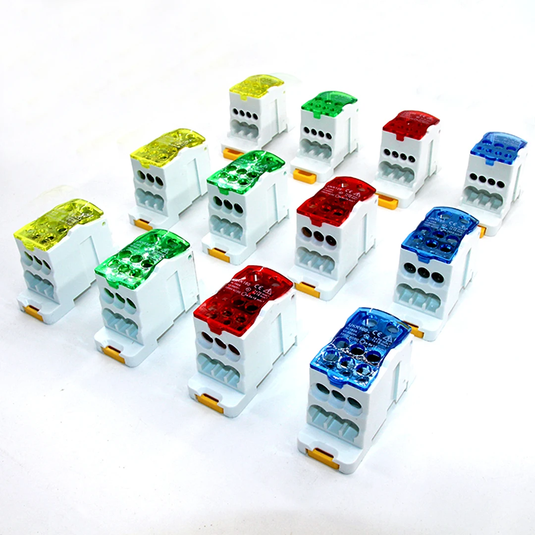 DIN-Schienen-Klemmenblock, Verteilung, Stromkabel, elektrischer Anschluss, elektrischer geteilter Anschlussdose UKK80A/125A/160A/250A/400A/500A – Detail 13