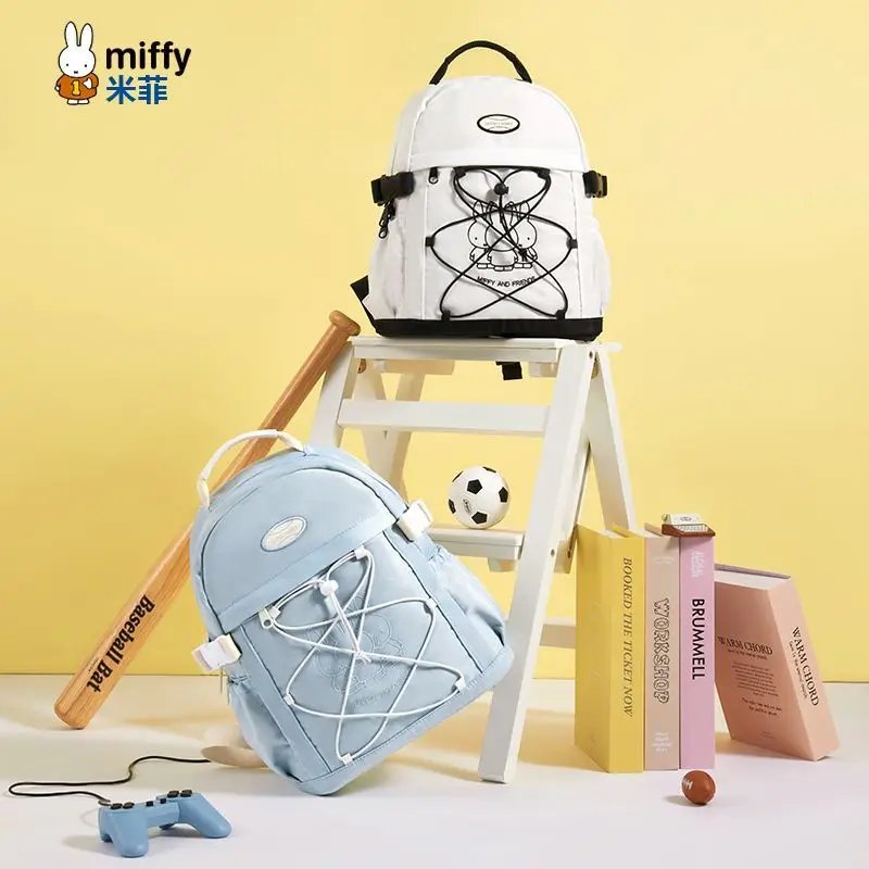 

Рюкзак Miffy, милый аниме-мультфильм, простой мультисерийный кавайный водонепроницаемый большой вместительный легкий рюкзак для путешествий, подарок для девочки