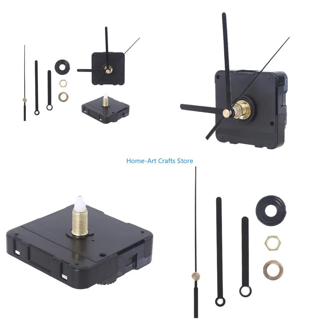 Y3NA Wall Clock Motor Movement Mechanisms Silent Battery Powered DIY Repair Parts Replacement with Hands
