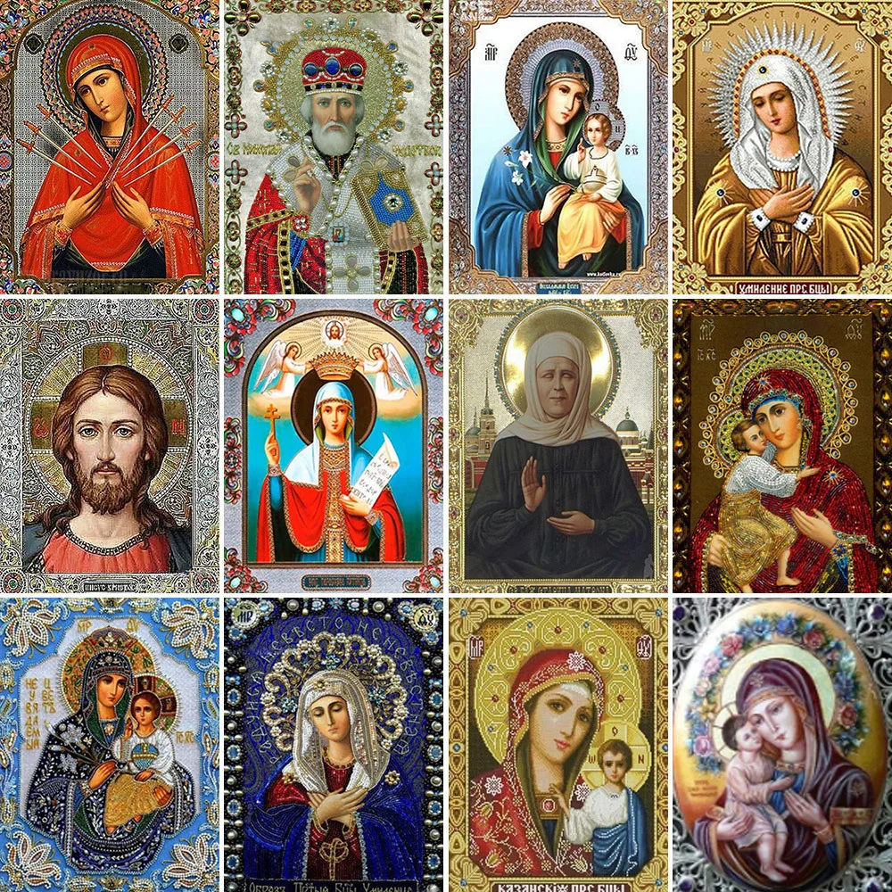 Religion Jesus Printed 11CT Cross Stitch Set Embroidery Handmade Hobby Handiwork Knitting Different For Adults Home Decor