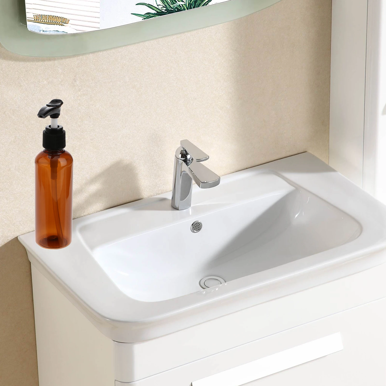 

4pcs Emulsion Bottles Travel Size Shampoo Dispenser Portable Liquid Soap Containers for Home Bathroom Kitchen Reusable