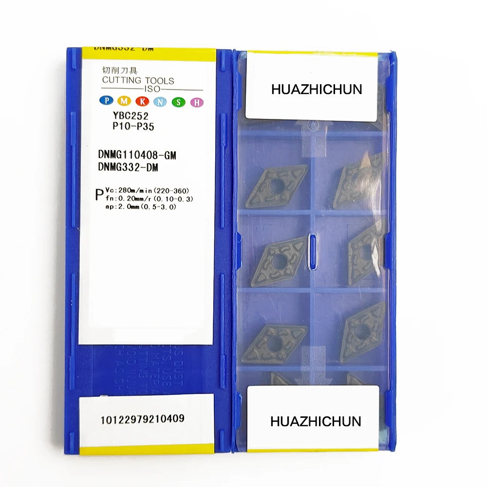

HUAZHICHUN DNMG110408-GM YBC252, карбидные вставки, фрезерный резец