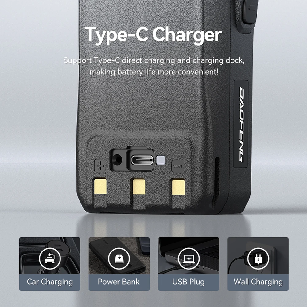 Baofeng UV-28 Walkie Talkie 15W Long Range Wirless Copy Frequency Multi Bands Two Way Ham Radio Type C Baofeng UV28 Transceiver