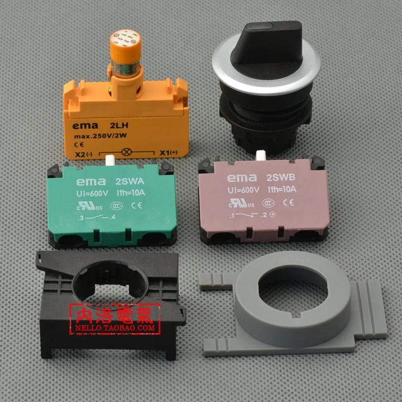 [SA] مفتاح محدد مضيء E3S3K/4K/5K *.I مقبض 3 ملفات إعادة ضبط ذاتي/قفل تلقائي 6/12 / 24 فولت AC110V/220V--10 قطعة