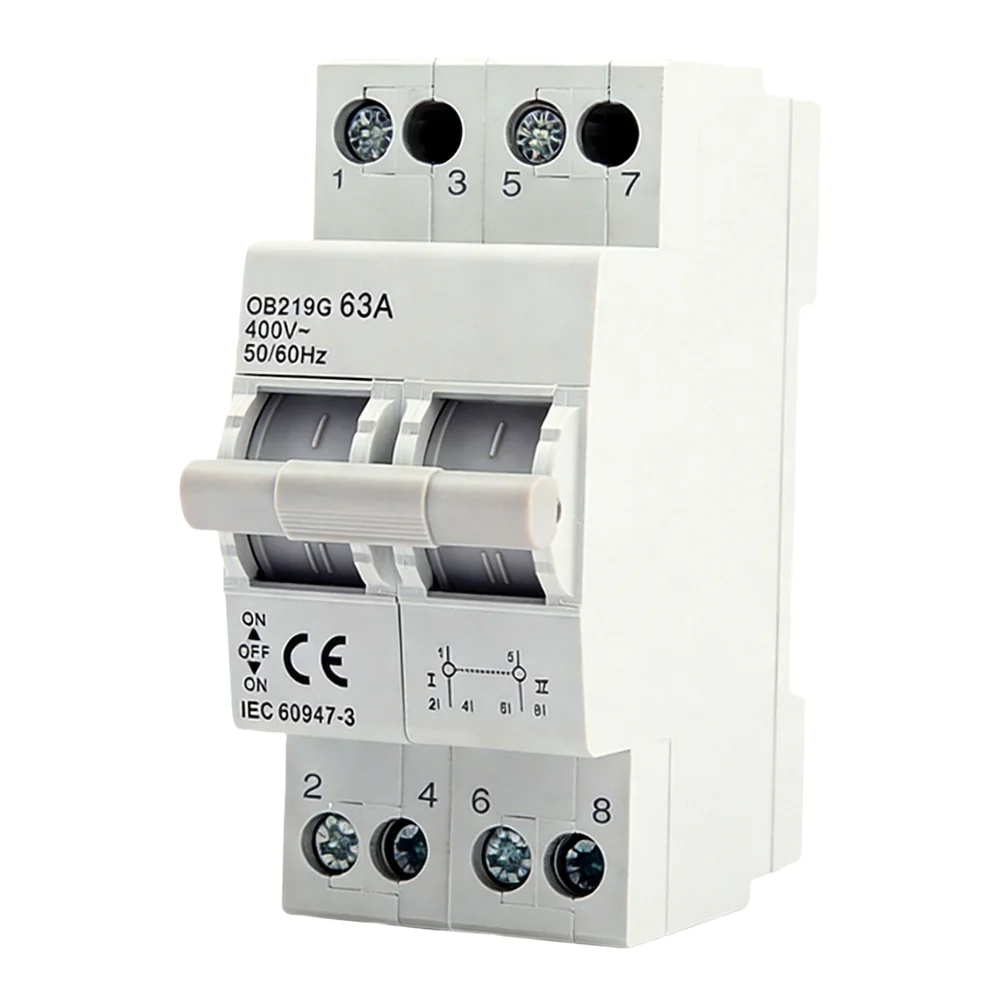 Circuit Protector Transfer Switch For Electrical Panels Transfer Switch For Electrical Setups 1P 2P 3P 4P Options