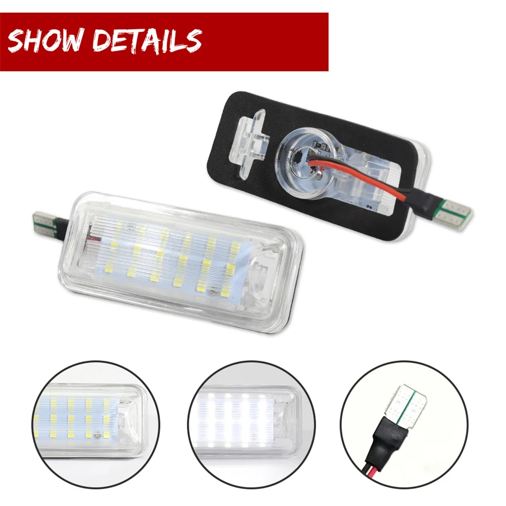 6000K White LED Car License Number Plate Lights For Subaru BRZ Impreza WRX STi Legacy Crosstrek For Scion FR-S For Toyota 86 12V
