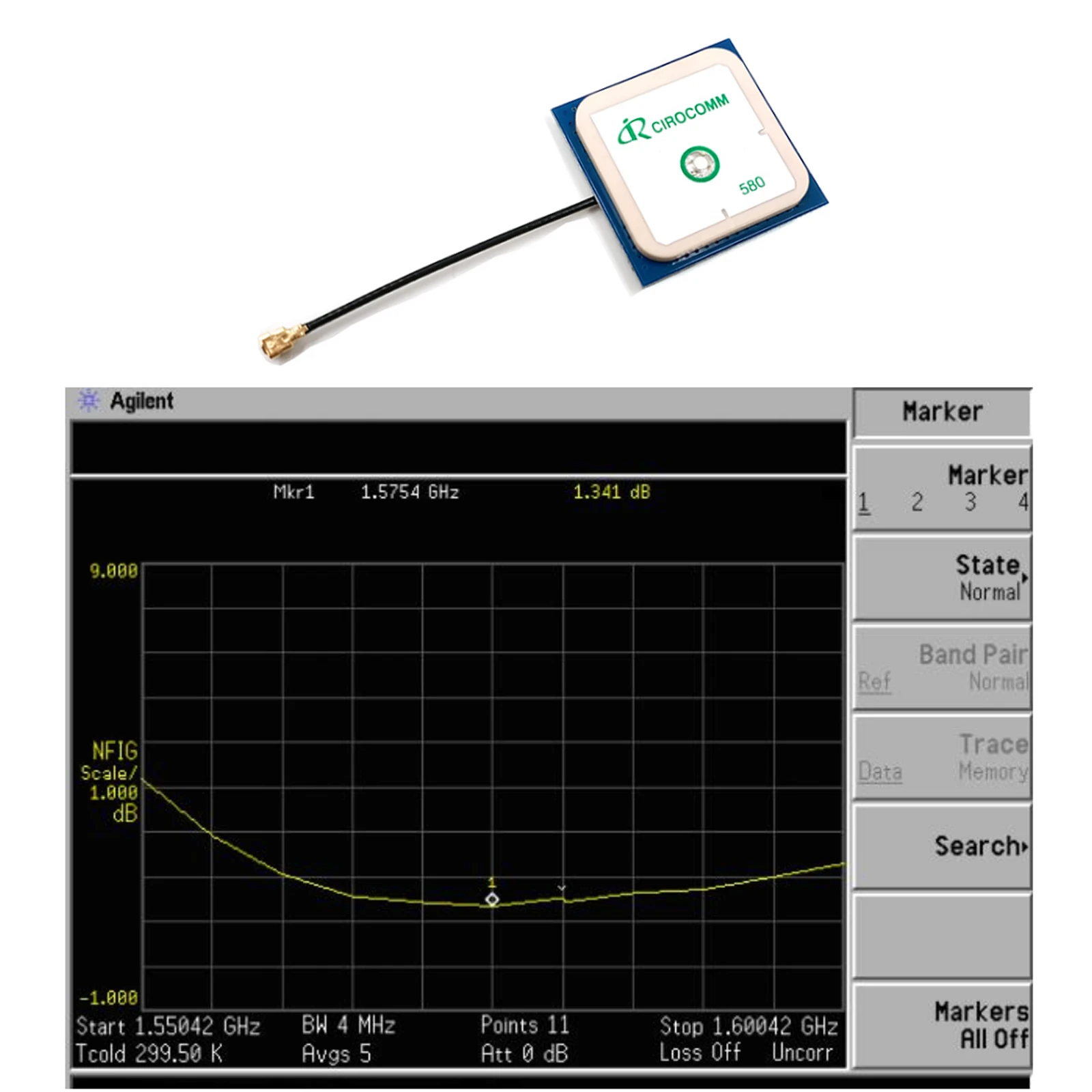 32db High Gain Cirocomm 5cm Aktywna antena GPS Antena ceramiczna Antena IPEX 25x25x5mm