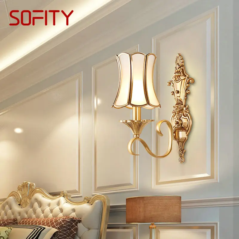 APRIL Modern LED Wall Lamp Creative Design Brass Sconce Light for Home Living Room Corridor Decor