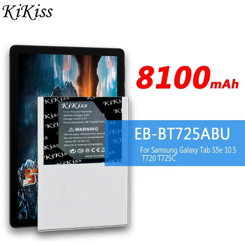 

Tablet Battery 8100mAh EB-BT725ABU Safe For Samsung Galaxy Tab S5e 10.5 T720 T725C
