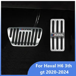 Car Gas Fuel Brake Pedal Accelerator Cover Pad Case Rest Frame For Great Wall Haval H6 3th Gt 2020 2021 2022 2023 2024