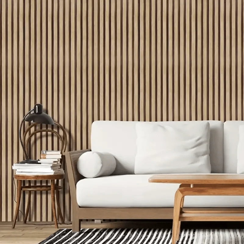 Self-Adhesive Vinyl Wallpaper Wood Grain Peel and Stick Wall Covering Suitable for Cabinets Removable Faux Panel - Brick Style
