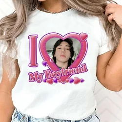 I love my boyfriend Tee women anime summer funny tshirt girl Japanese 2000s clothes