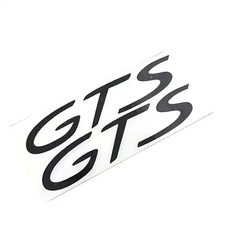 2PCS For Porsche Panamera Carrera Macan Boxster Cayman Cayenne 911 718 Car Styling GTS Body Emblem Badge Sticker Modification