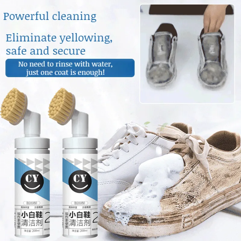 Special small white shoes cleaner cleaning deyellowing whitening shoes white wash white brush shoes