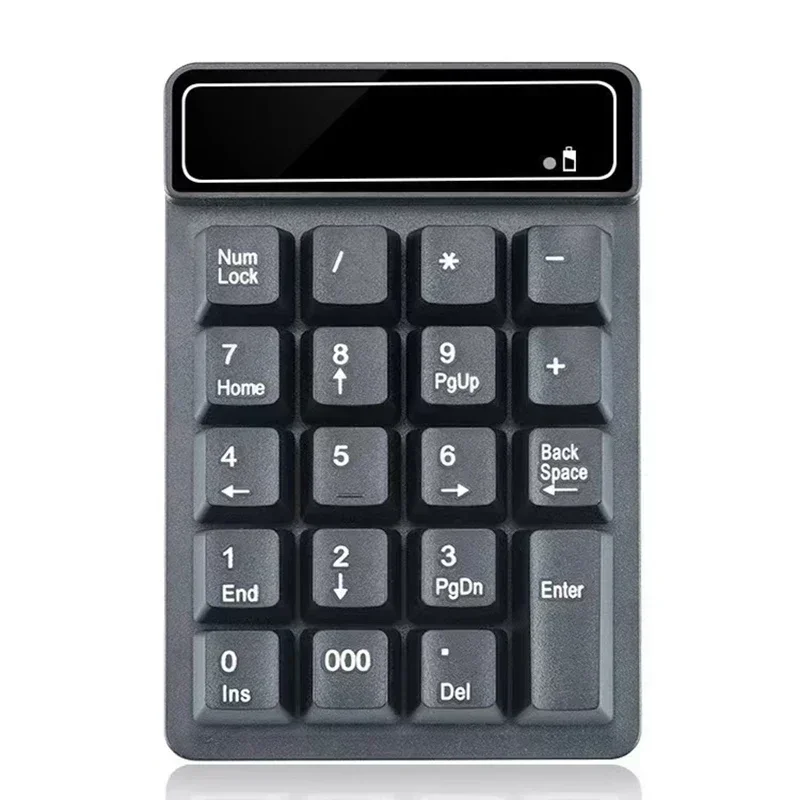 Mini 2.4G Wireless USB Wired Numeric Keypad 19 Keys Digital Number Pad Numpad Keyboard for Windows XP/7/8 Laptop PC Office