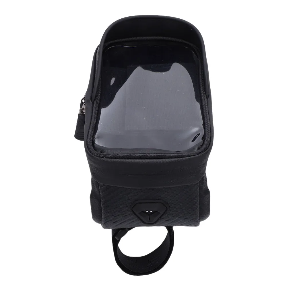 EVA,TPU Bike Frame Bag 1L Capacity Rainproof Bike Front Frame Bag Touchscreen Easy To Clean Cycling Storage Bags Outdoor Cycling