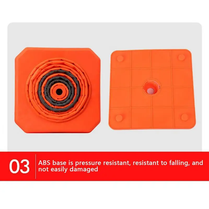 Cônes de circulation pliables, cônes de stationnement, cône de sécurité avec bande de coulée, cônes de circulation pliables, cône de route, 45cm, recommandé