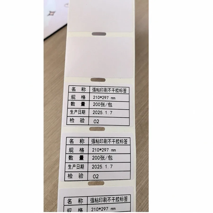 20 rollos de etiquetas autoadhesivas de PVC blanco 60*38/1000 pegatina de PVC