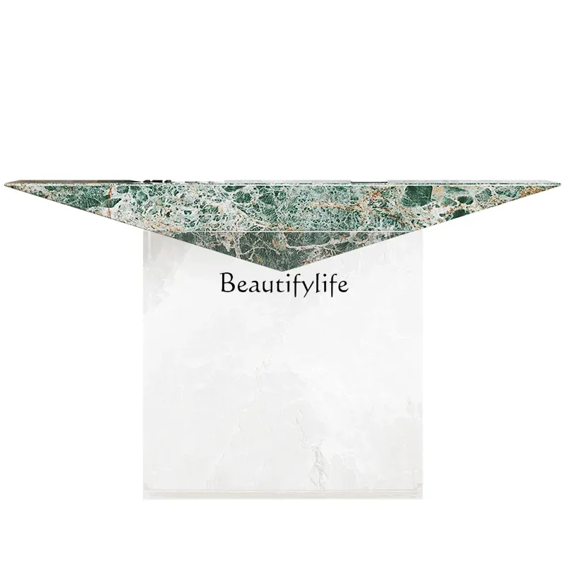 

ld36*Italian minimalist entrance platform high-end creative entrance corridor aisle against the wall acrylic strip case