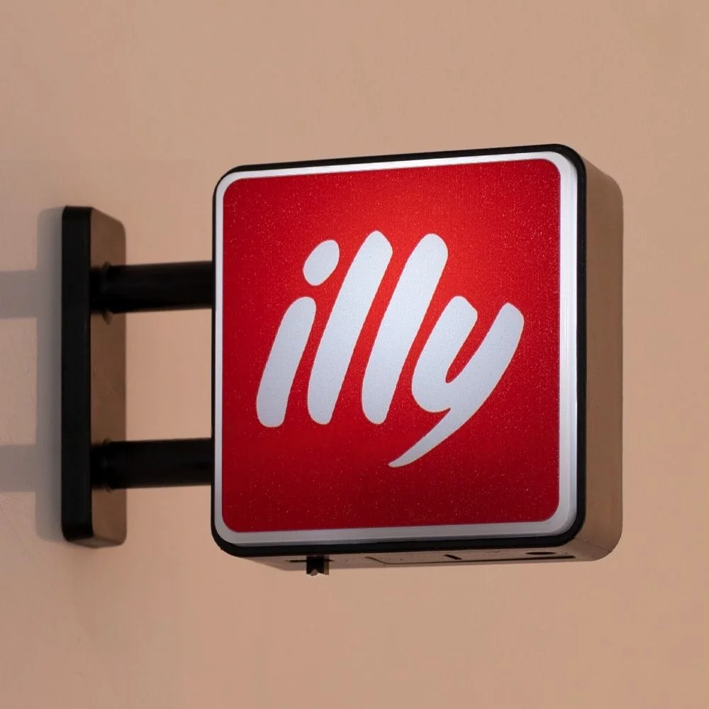 Weltklasse-Kaffeemarken Lichtschild Kühlschrankmagnet Kaffeemaschinen-Deko Lavassa Kaffee Illy Kaffee Peet's Kaffee
