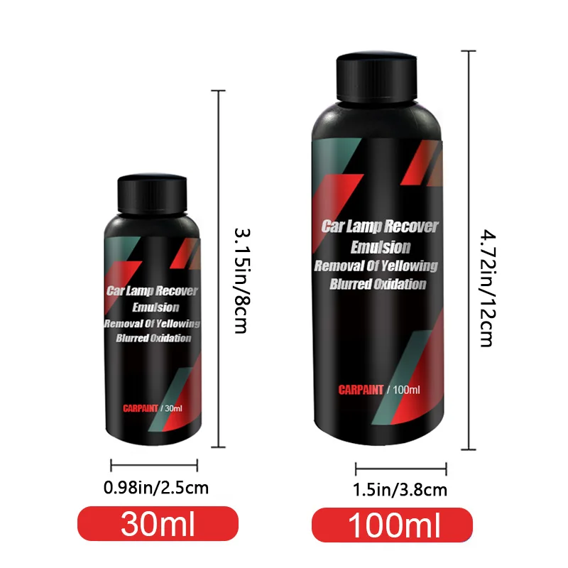 Car Light Restorative Liquid Removing Oxidation Dirt Portable Headlight Repair Polish Liquid For Car Headlight Restoration