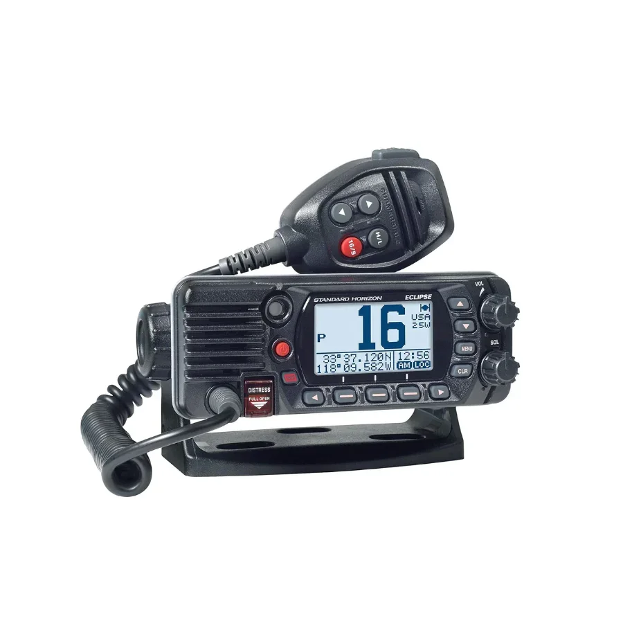 Standard Horizon GX1400 Eclipse Fixed Mount 25W VHF Radio Ultra Compact Class D Marine Transceiver With GPS