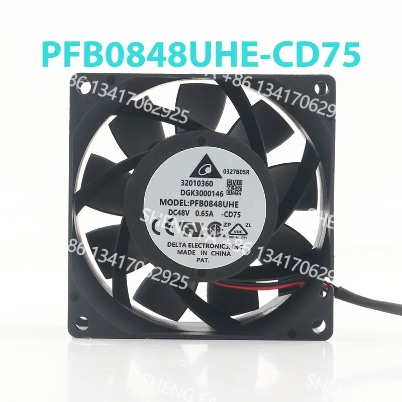AC EC 8038 80X80X38MM 8CM PFB0848UHE-CD75 Cooling Fan Temperature Control High air Volume Chassis Delta 5V 12V 24V DC 48V 0.65A