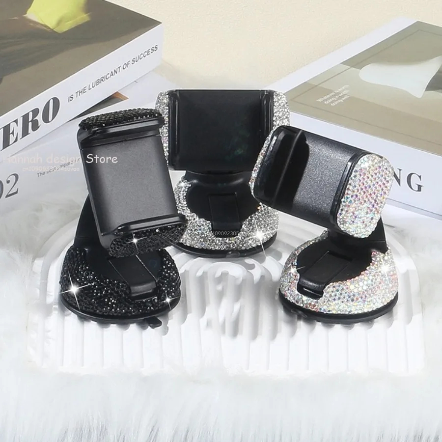 

Хрустальные стразы 360-градусный автомобильный держатель для телефона для приборной панели автомобиля, авто окна и вентиляционное отверстие, универсальный автомобильный держатель для мобильного телефона