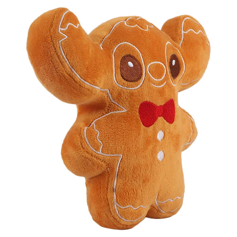 18cm/7.09in Cute Christmas Gingerbread Man Cat Plush Toys Rabbit and Dog Plush Doll Toys for Kids Birthday Gifts Christmas Decor