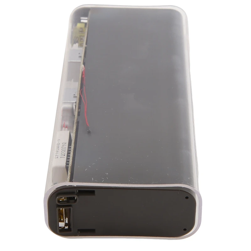 DIY Power Bank Case Powerbank Case Parts Fast Charging Board 100W With USB TYPE C Two-Way Suit 18650/21700 Battery Case Grey