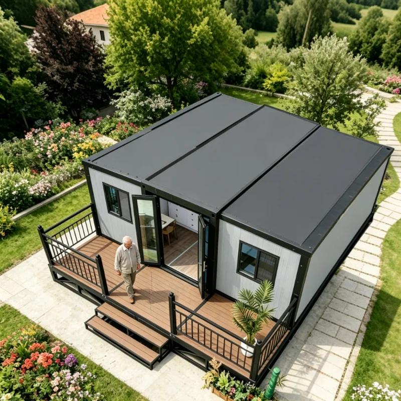 Factory Direct 20ft Expandable Container House 2 Bedroom Prefabricated Foldable Home Australian Standard Office Building