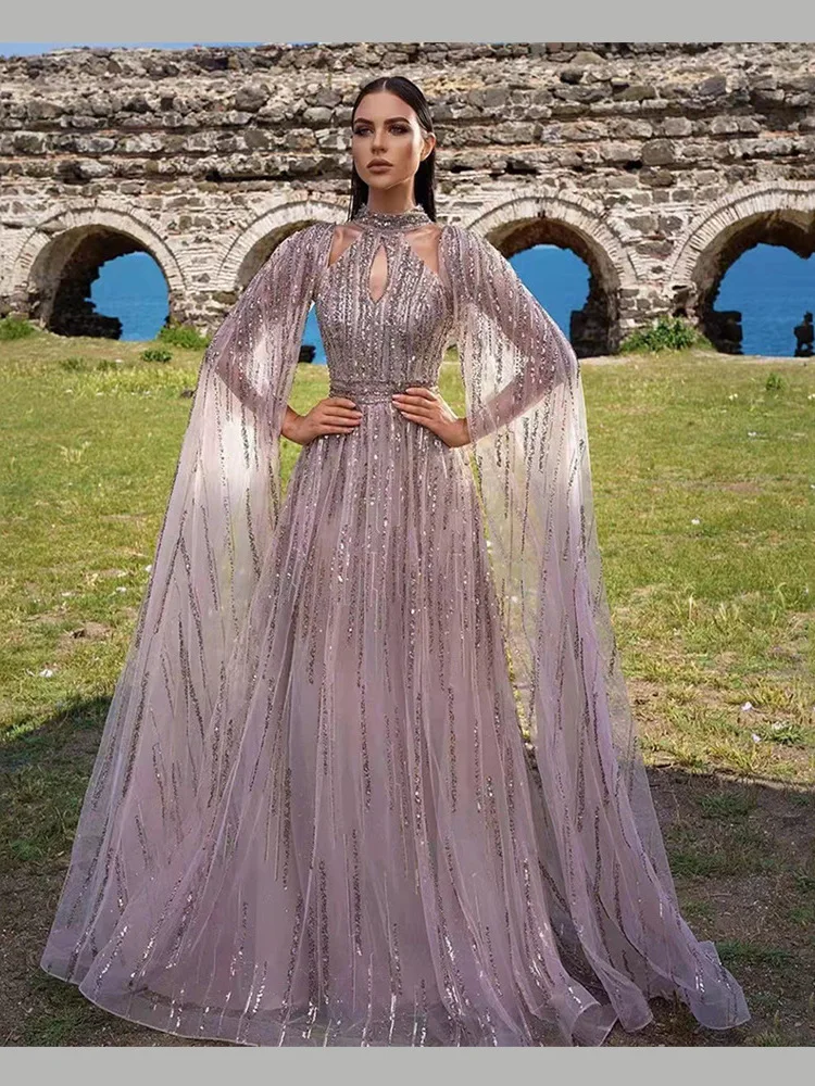 

Элегантное женское длинное тюлевое платье с бахромой для весны и лета, модное, с завышенной талией, фасон «рыбий хвост», высокое качество, для трансграничной торговли