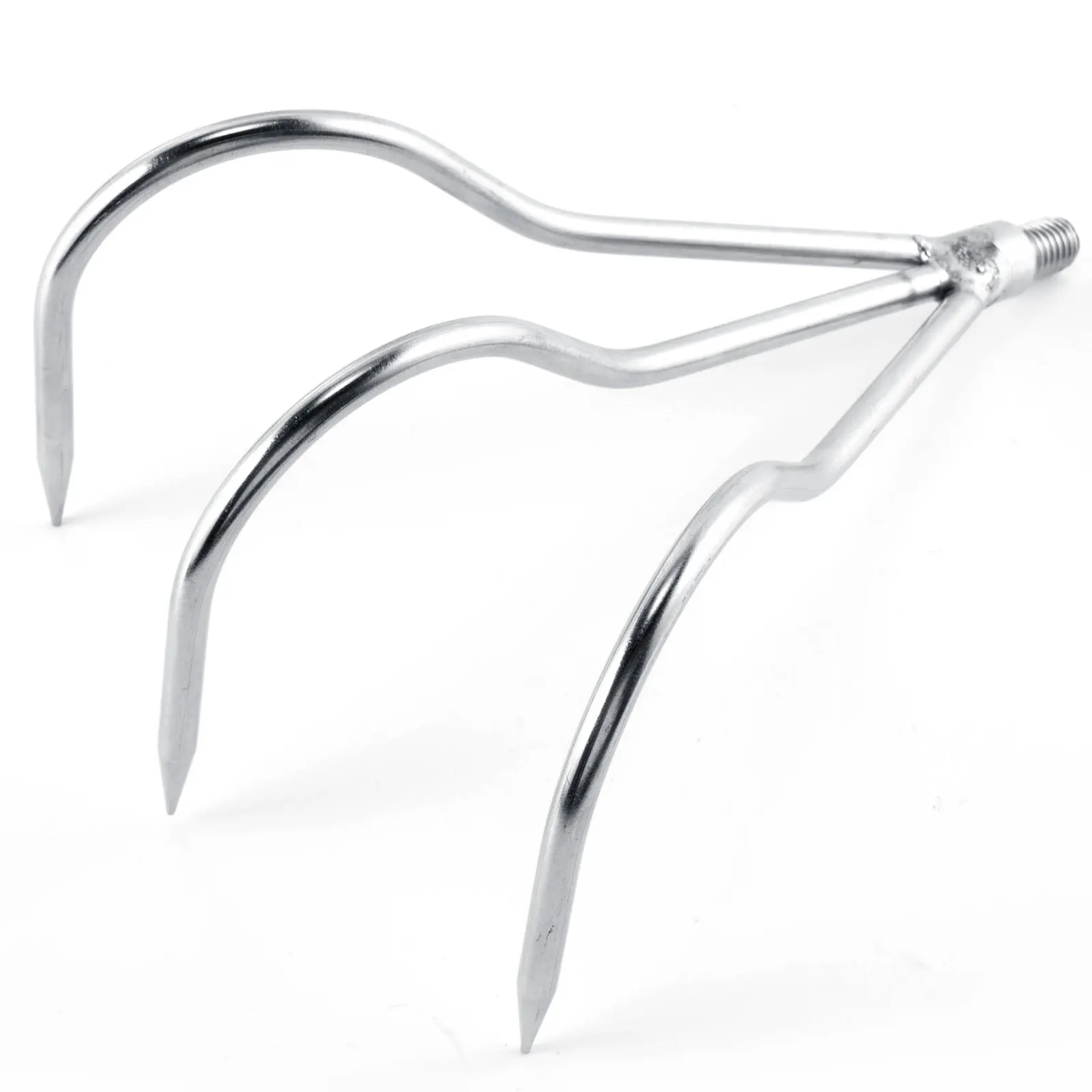 Fishing Gaff Hook Stainless Steel 8mm Screw Hitch Hook Waterweed Landing Hook Tool Boat Sea Fishing Tackle Saltwater Trout