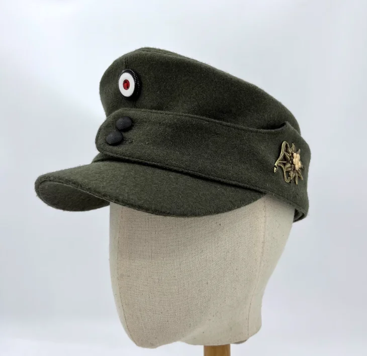 A Replica of the Hunting Camp Cap of the German Edelweiss Mountain Army