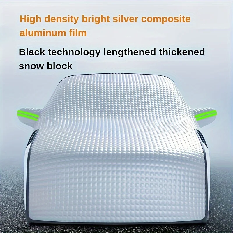 Heavy-Duty Winter Car Windshield Cover - Thick, Extended Snow & Sun Protection for All Models