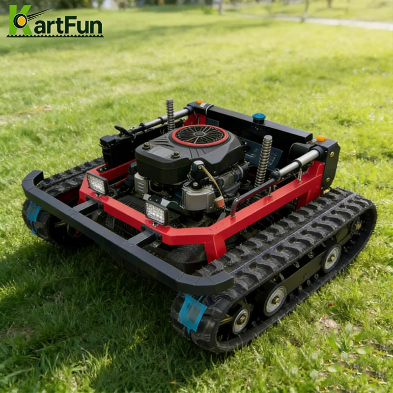 

608cc Powerful Engine Remote Control Lawn Mower 1200mm Wide Cutting Heavy Duty All Terrain RC Mower with Home Use for Sale