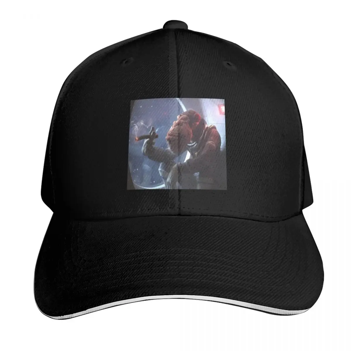 Astronaut Monkey Smoking a Cigar in Space \t \t Baseball Cap Men Women Casual Summer Sport Sun Cap