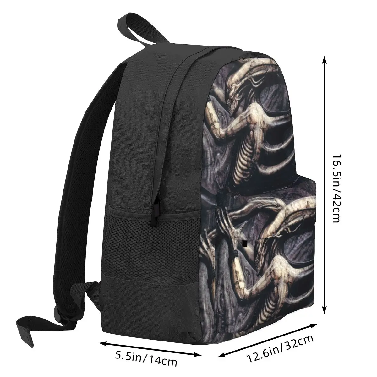 Alien Xenomorph HR Giger mochilas para niños y niñas, mochilas escolares de dibujos animados, mochila para computadora portátil, bolso de hombro