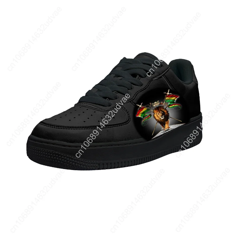 

Rasta Rastafari Lion Of Judah Casual Shoes Platform Sneakers Mens Womens Teenager Flats Sneaker Customized Shoe 3D Footwear