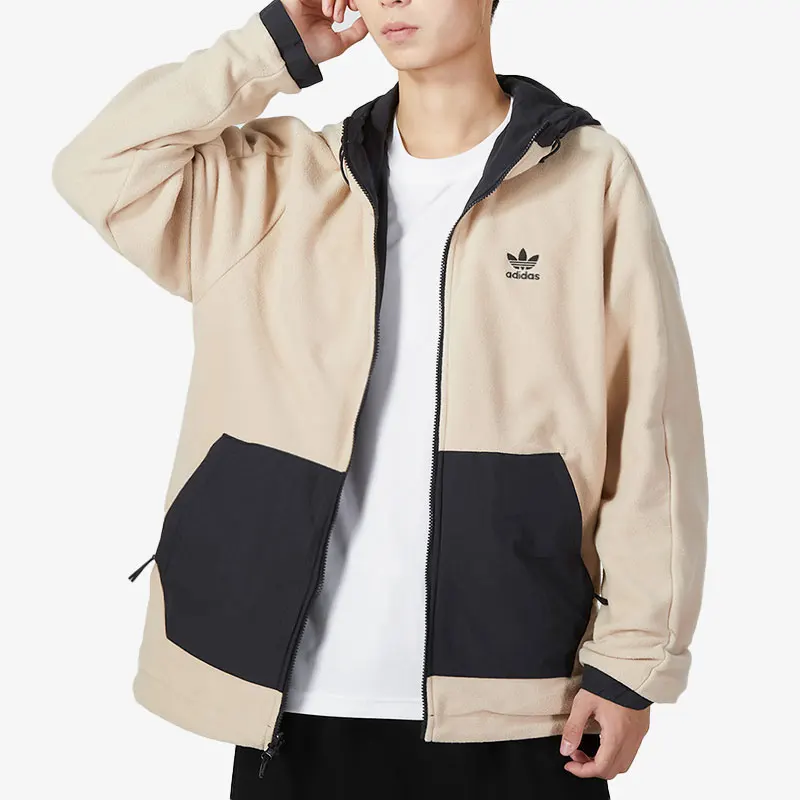 

Adidas Official Authentic Three Stripes Men's Sports Warm Double-sided Jacket HL9186