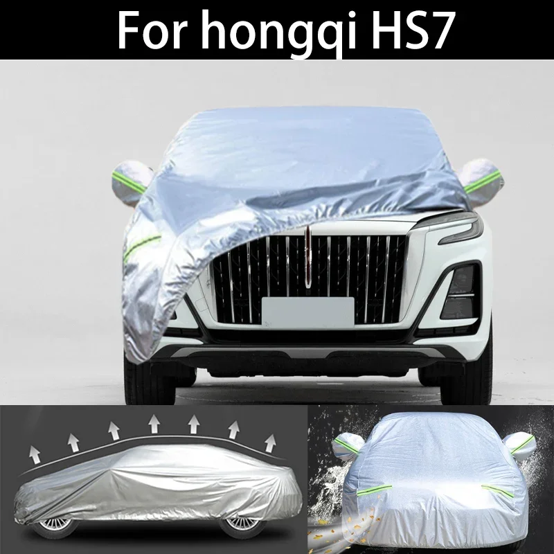 

For HONGQI HS7 winter Car Cover Dustproof Outdoor Indoor UV Snow Resistant Sun rain Protection waterproof hail cover for car